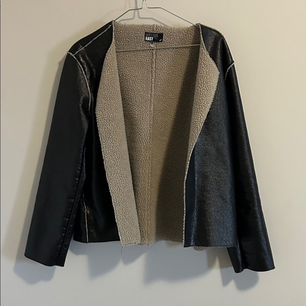 William Rast Black and Tan Teddy Jacket